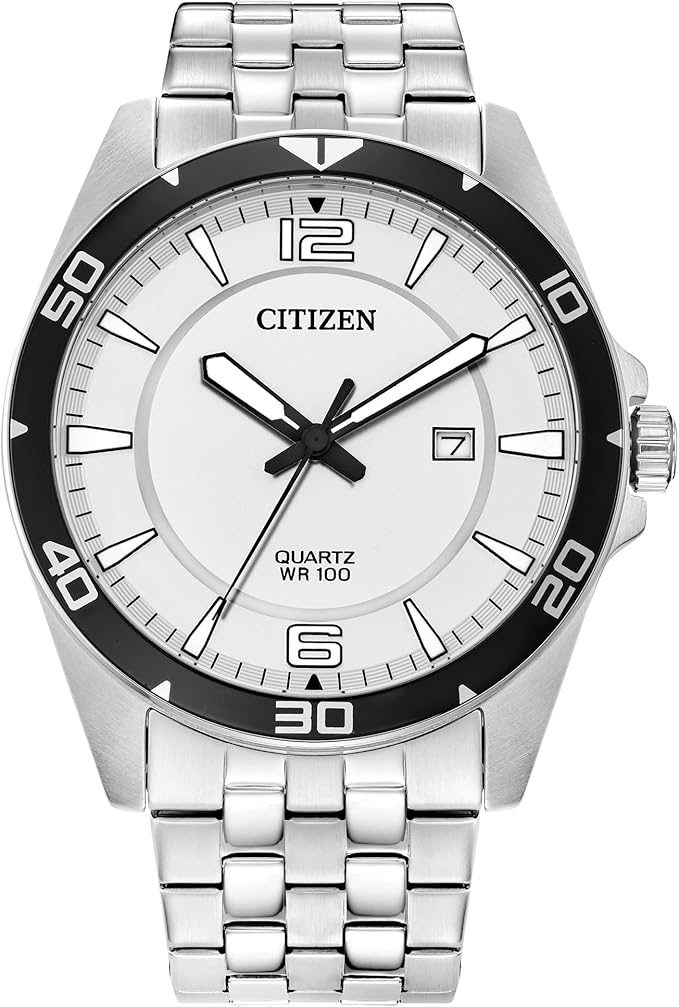 Citizen Quartz White Dial Stainless Steel Watch – marlyn  display picture 2